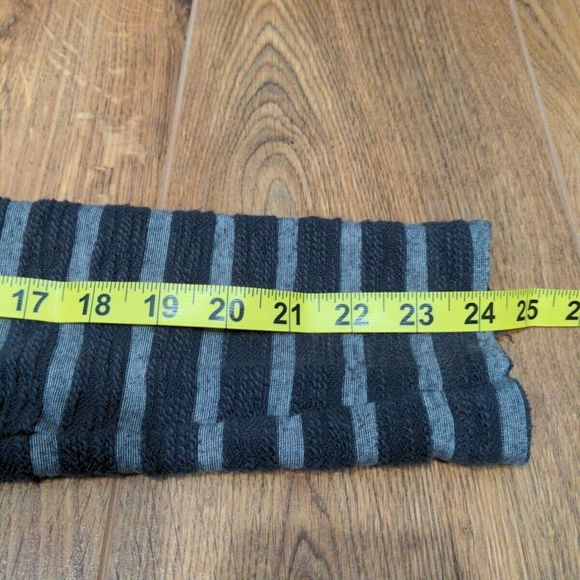 Free People Women's Peplum Striped Shacket Size XS Full Zip Boho Black Gray - Picture 11 of 11